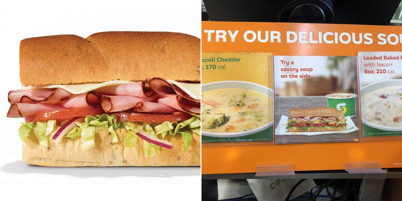 Subway Menu