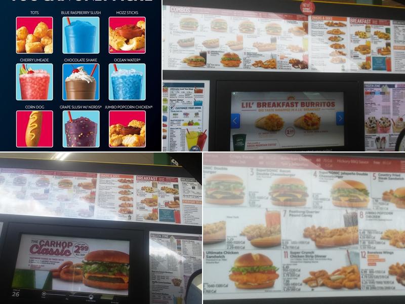 Sonic Drive-In Menu