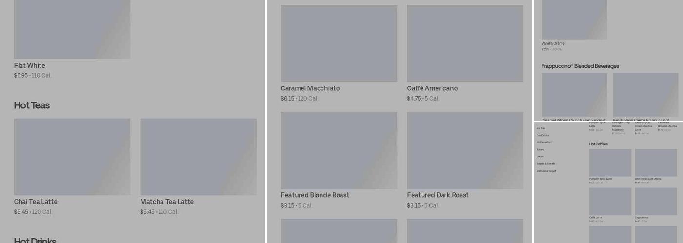 Starbucks Menu