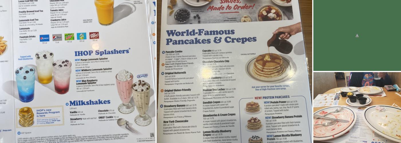 IHOP Menu