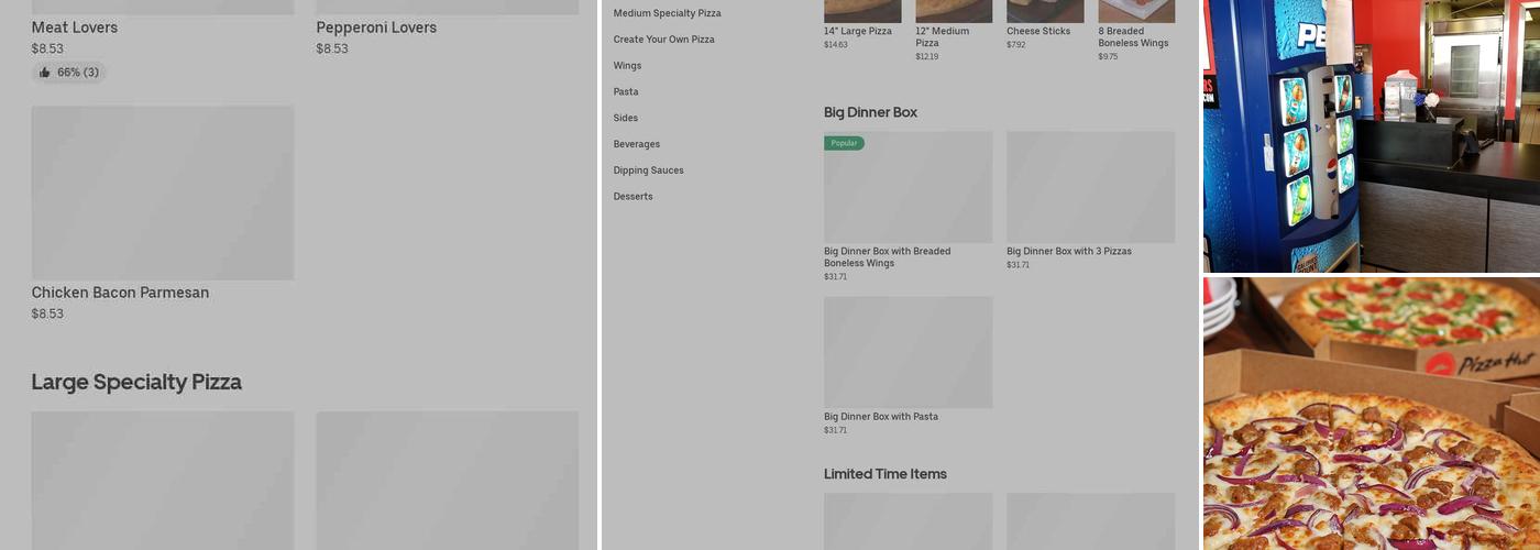 Pizza Hut Menu