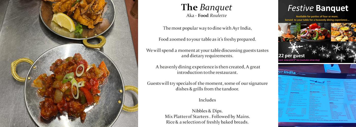 Ayr India Town Centre Menu