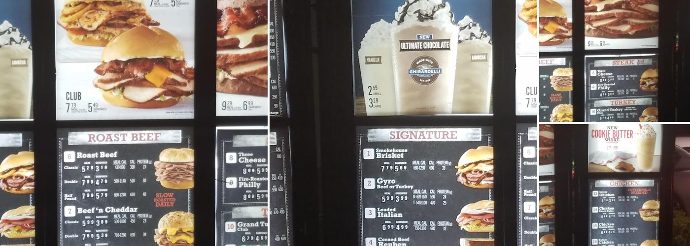 Arby's Menu