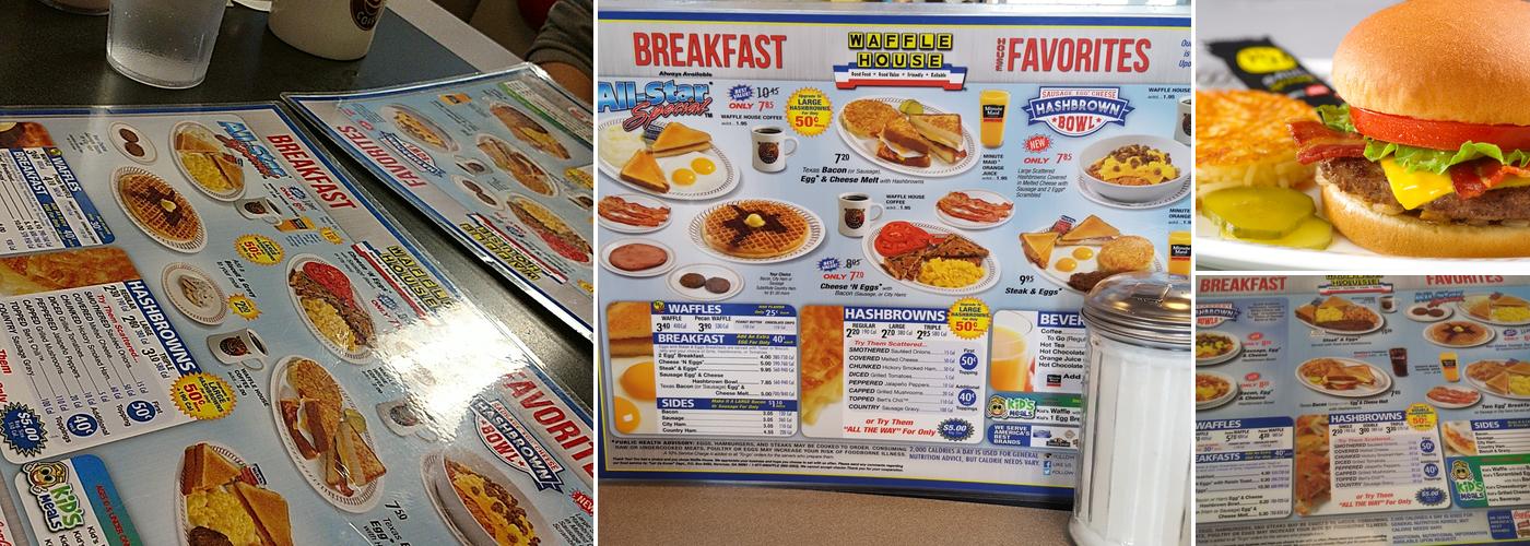 Waffle House Menu