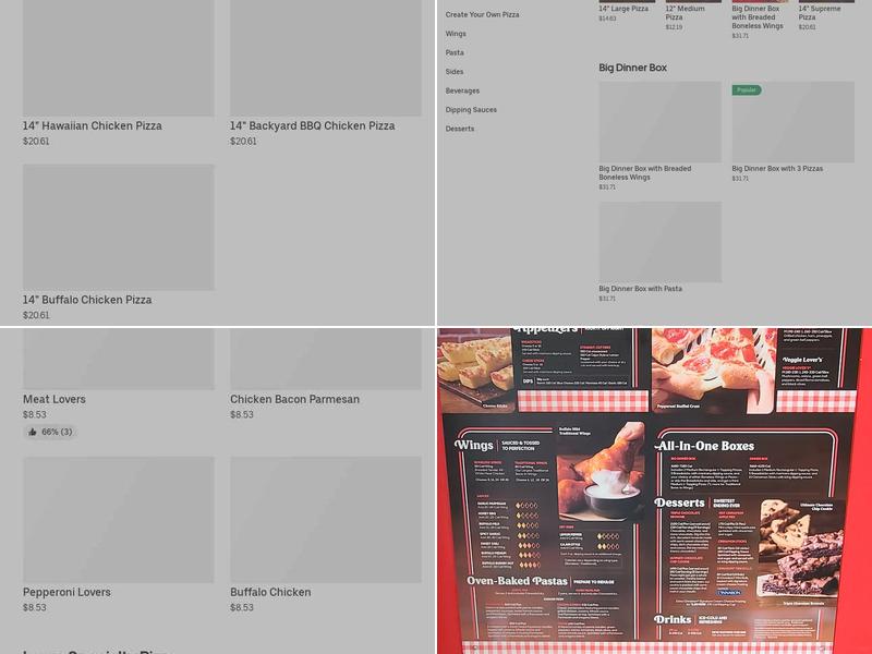 Pizza Hut Menu