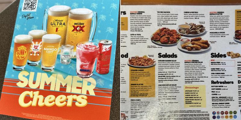 Hootie's Burger Bar Menu