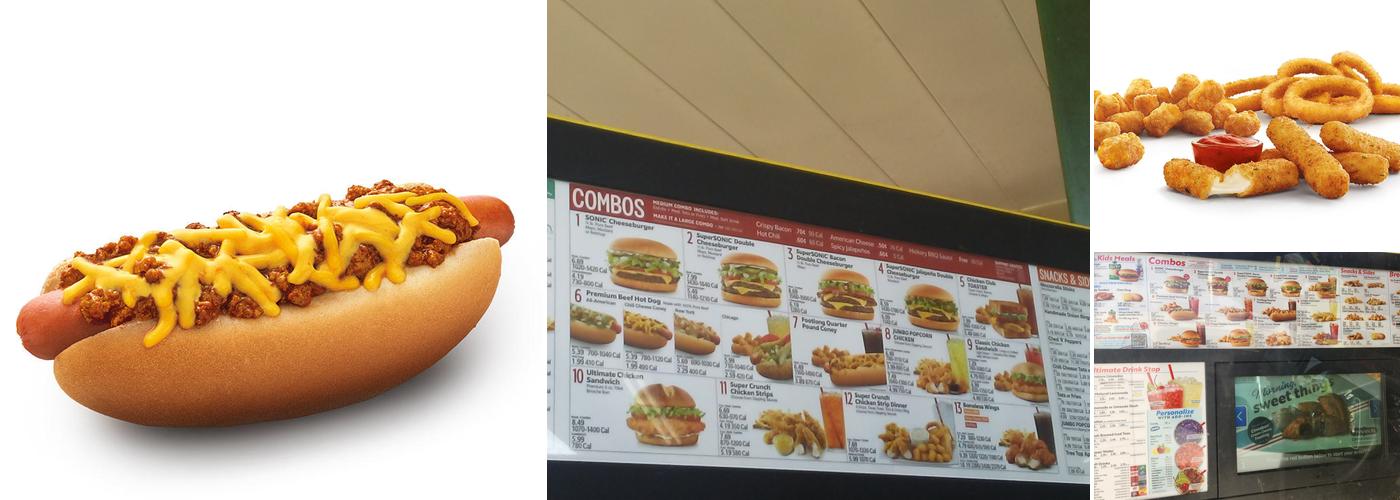 Sonic Drive-In Menu
