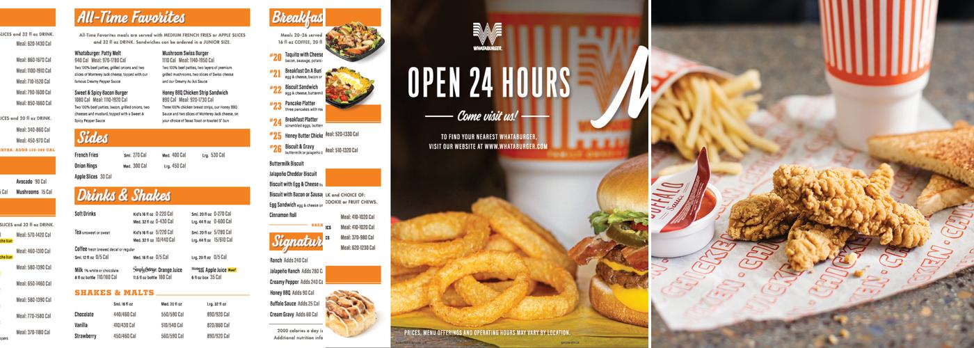 Whataburger Menu