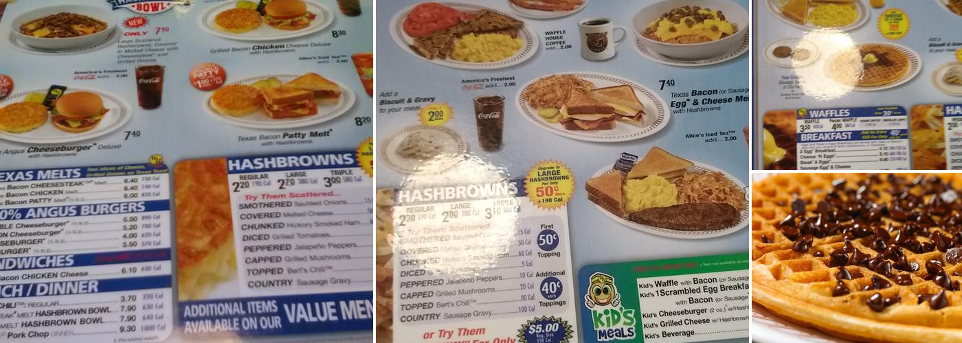Waffle House Menu