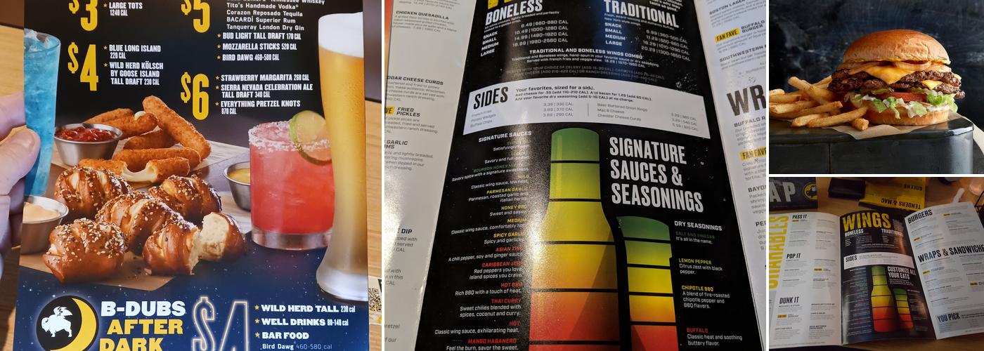 Buffalo Wild Wings Menu