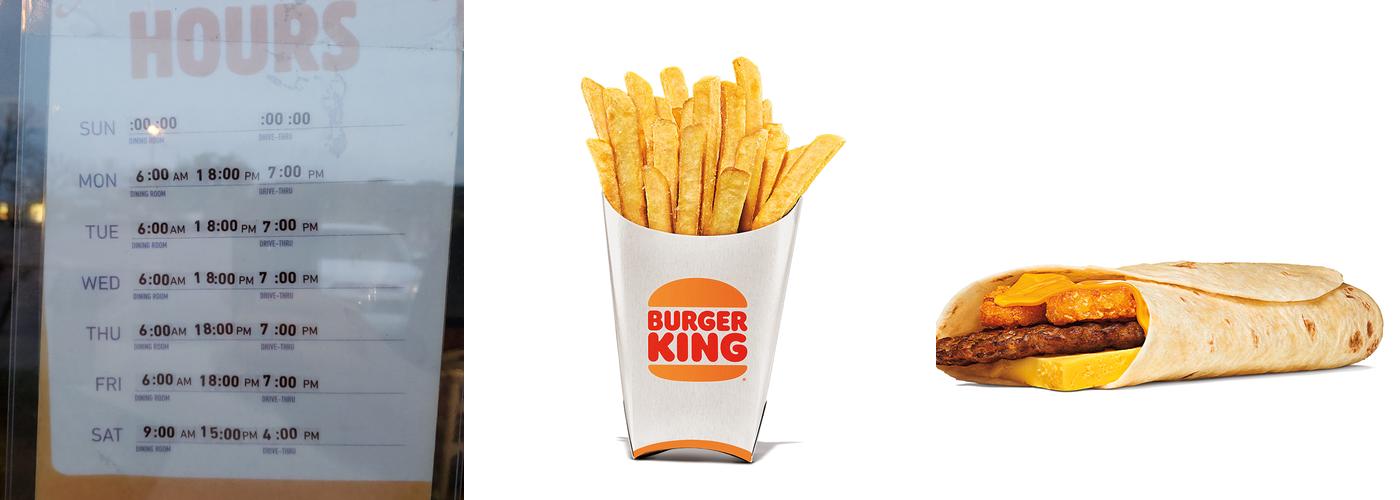 Burger King Menu