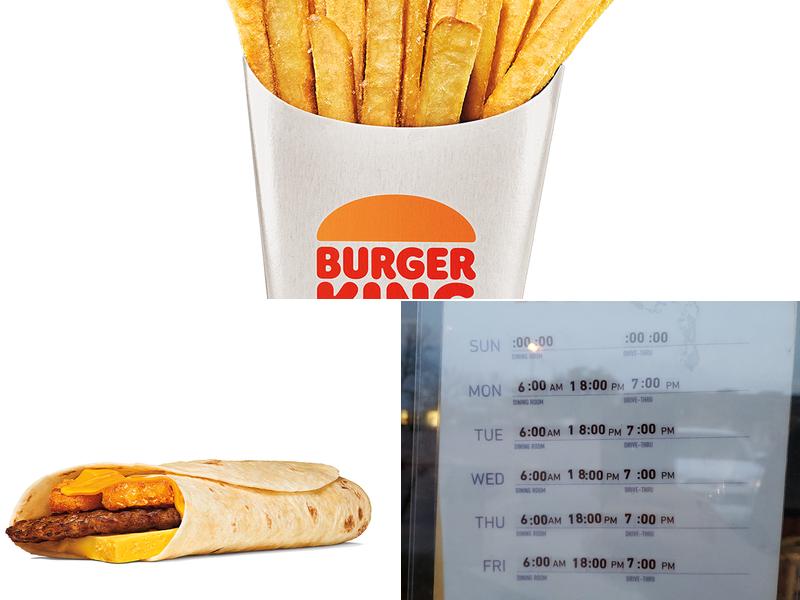 Burger King Menu