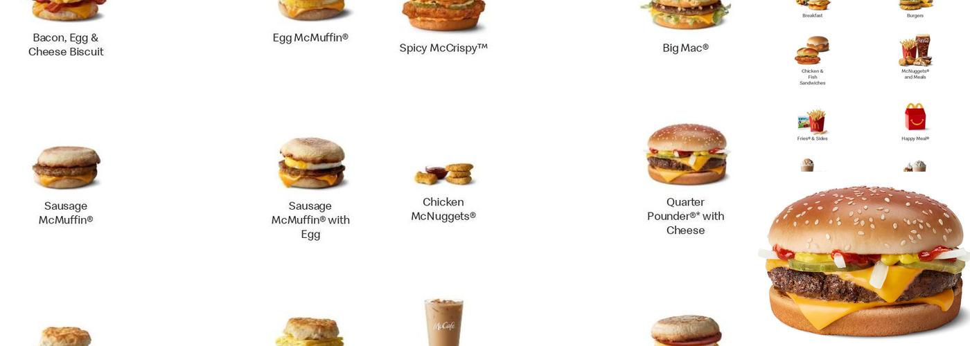 McDonald's Menu