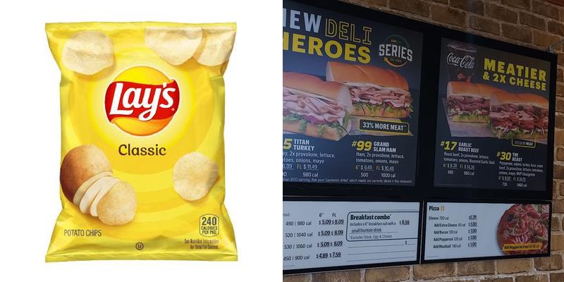Subway Menu
