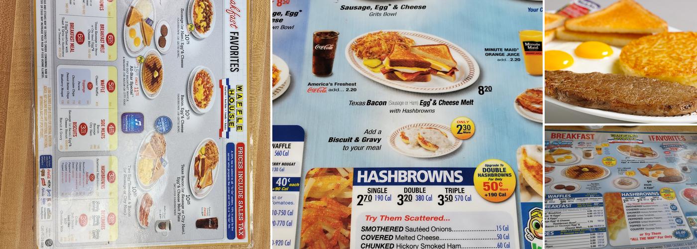 Waffle House Menu