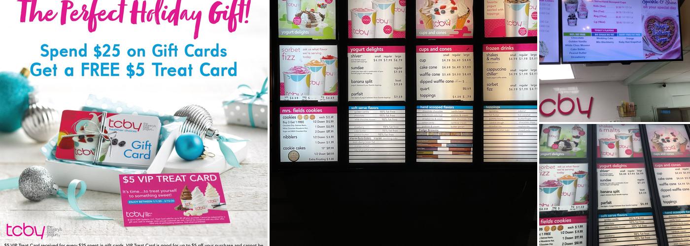 TCBY Menu