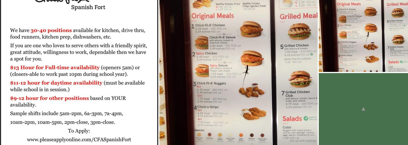 Chick-fil-A Menu