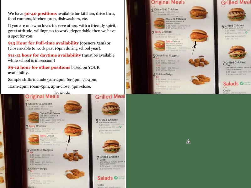 Chick-fil-A Menu