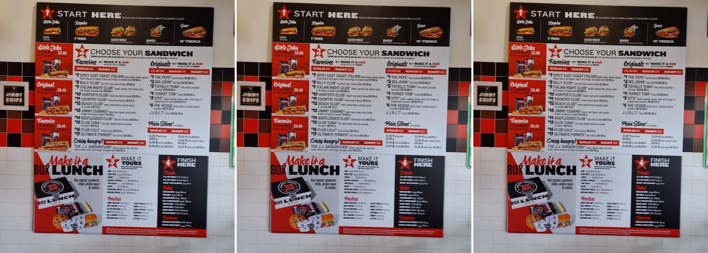 Jimmy John's Menu