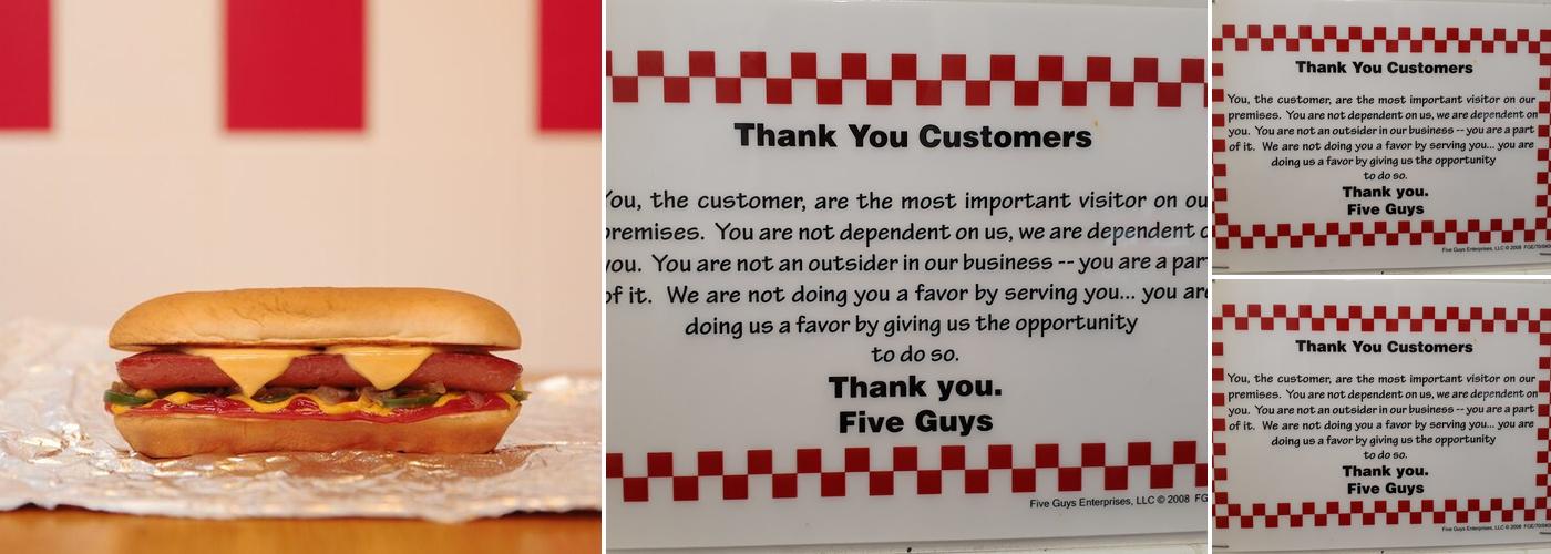Five Guys Menu