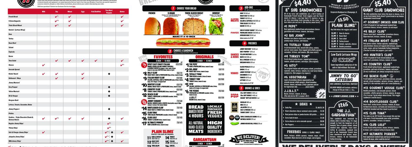 Jimmy John's Menu