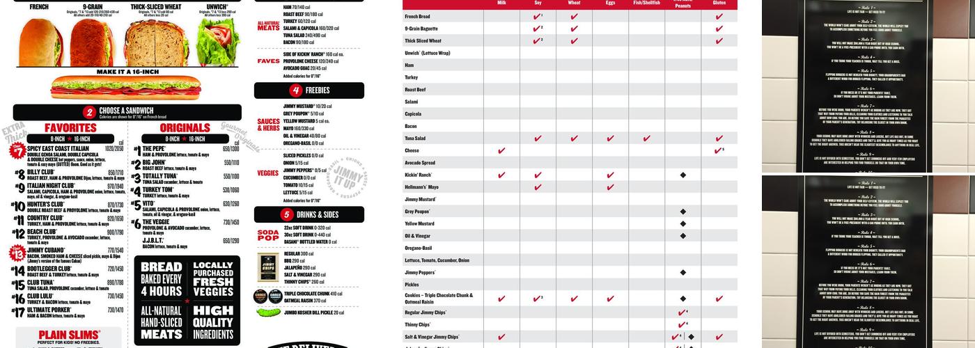 Jimmy John's Menu