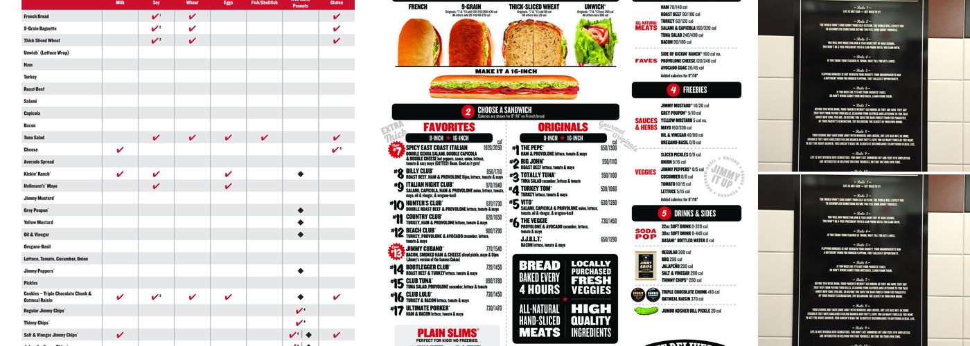 Jimmy John's Menu