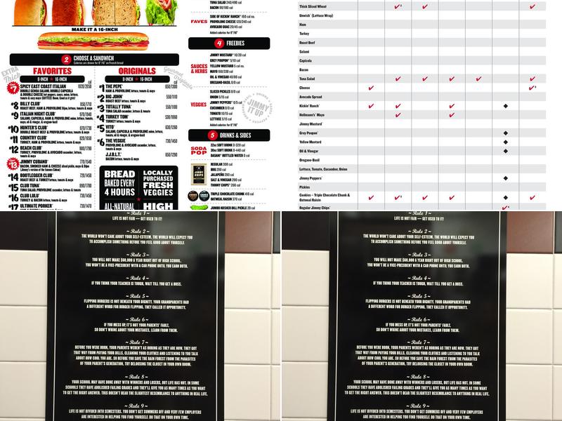 Jimmy John's Menu