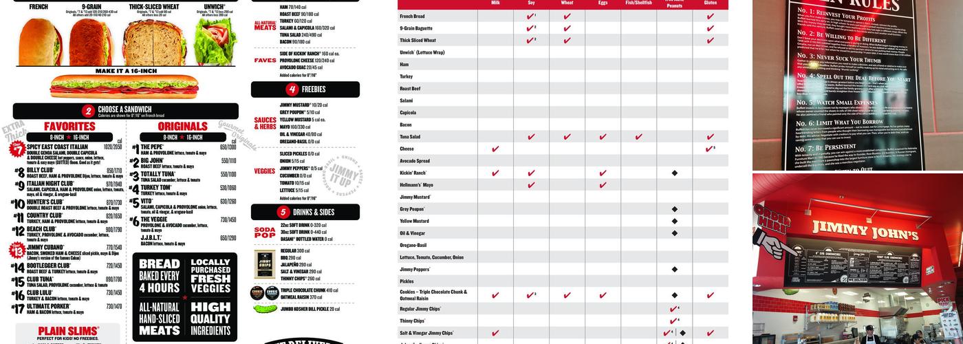 Jimmy John's Menu