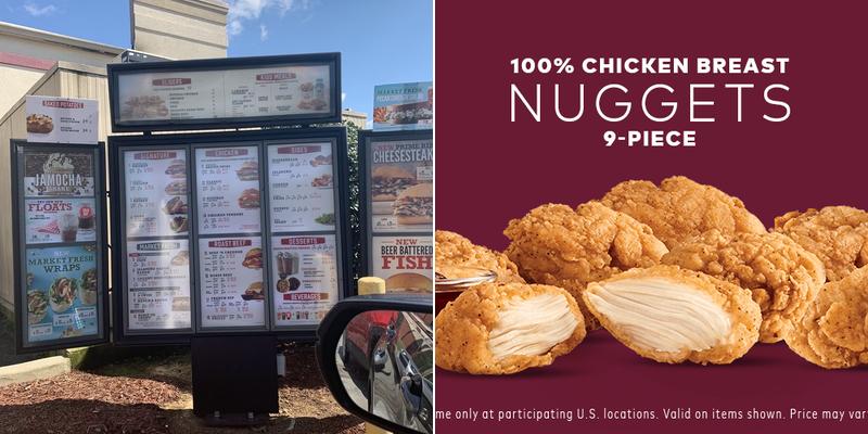 Arby's Menu
