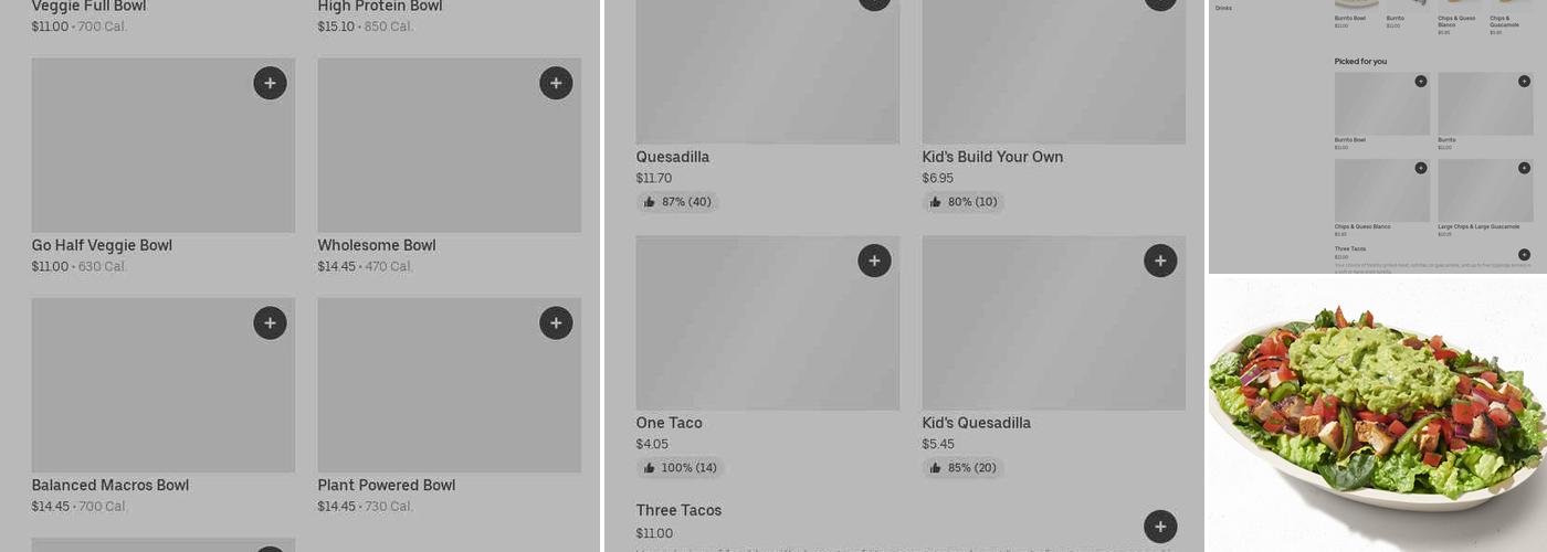 Chipotle Mexican Grill Menu