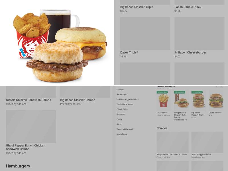 Wendy's Menu