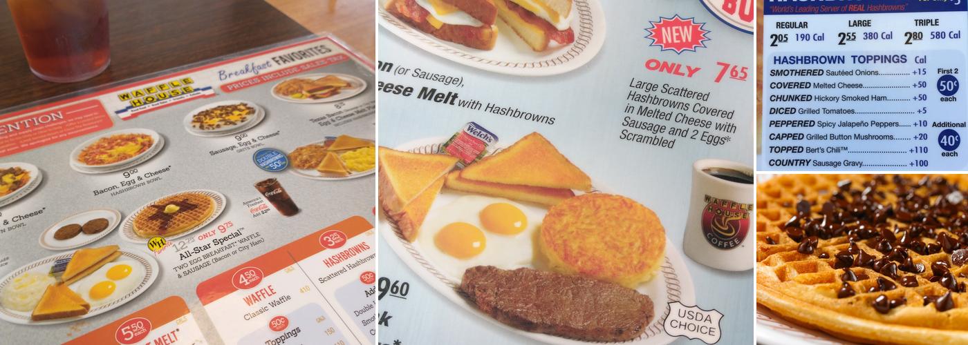 Waffle House Menu
