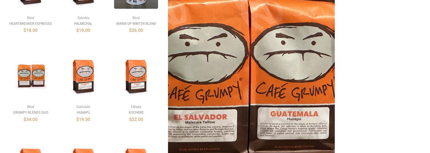 Cafe Grumpy - Rockefeller Center Menu