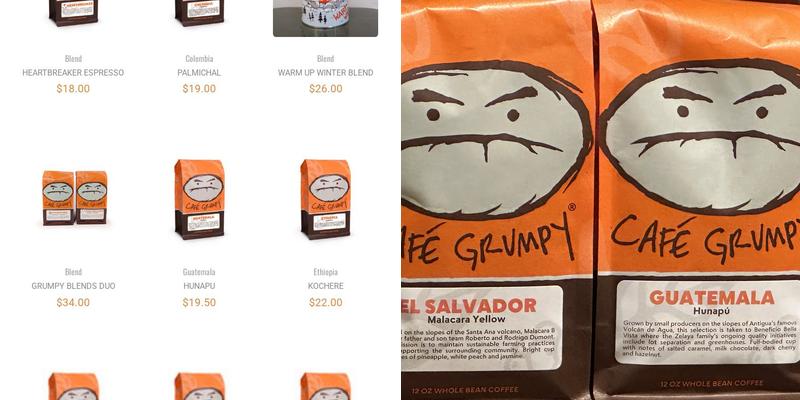 Cafe Grumpy - Rockefeller Center Menu