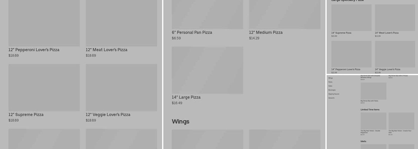 Pizza Hut Menu