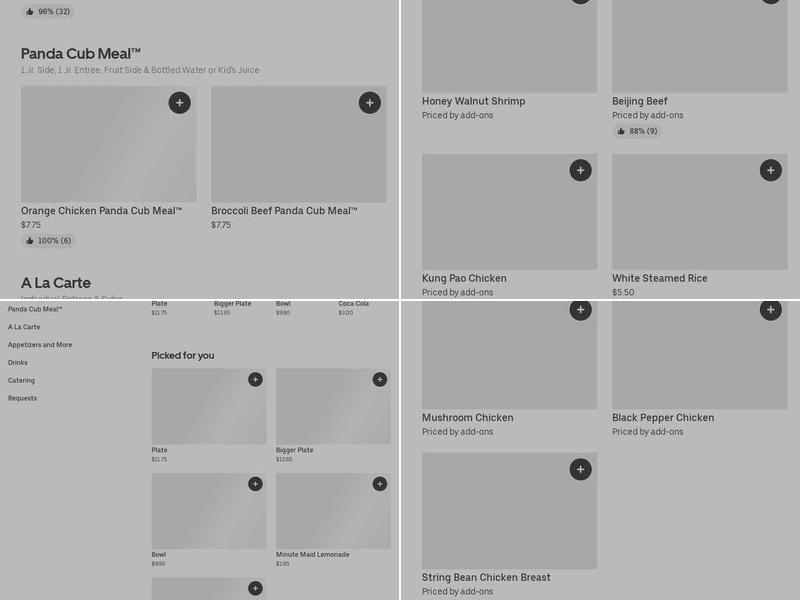 Panda Express Menu