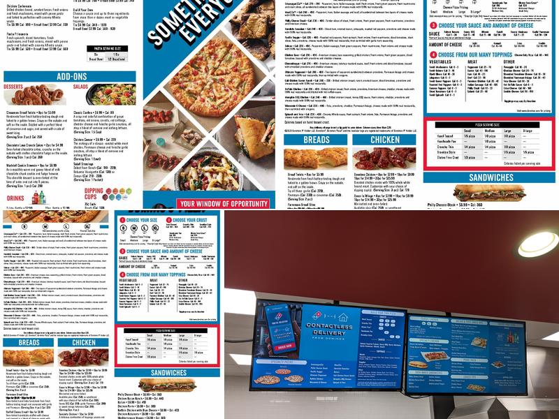 Domino's Pizza Menu