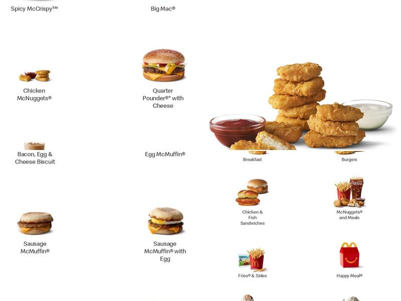 McDonald's Menu
