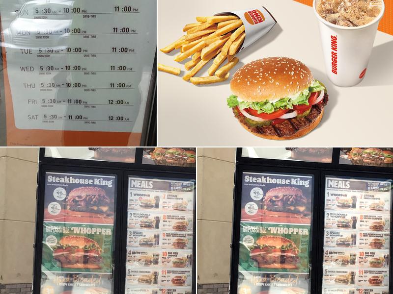Burger King Menu