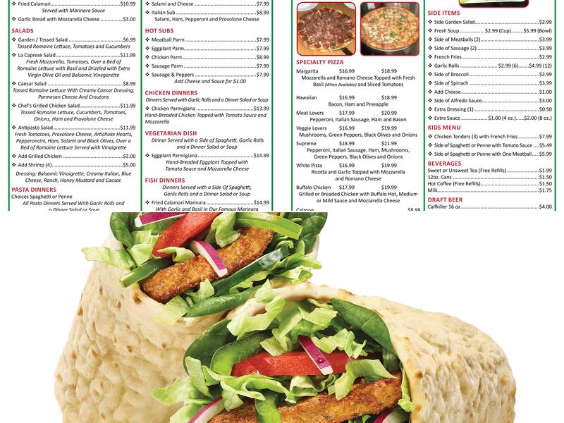 Subway Menu