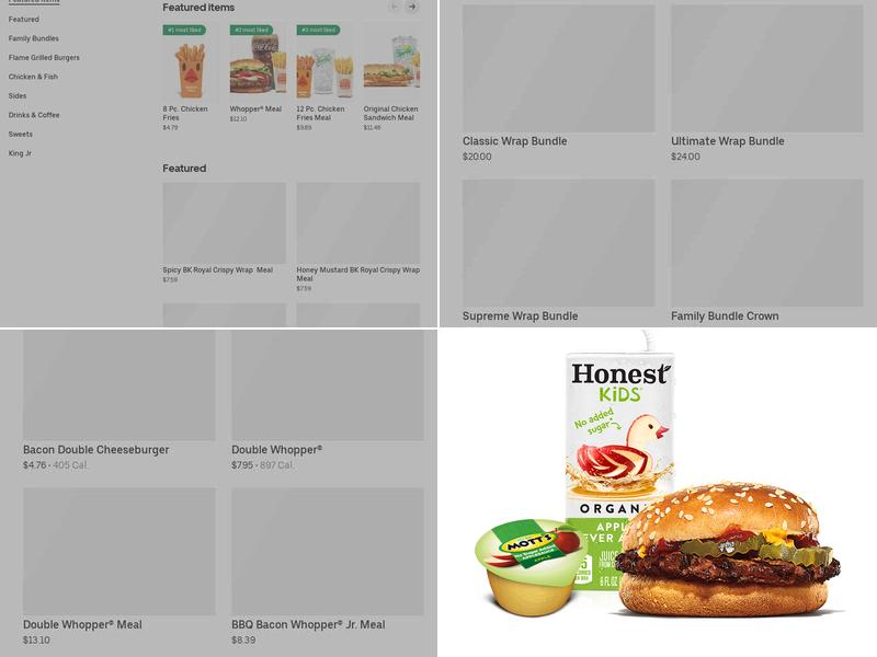 Burger King Menu