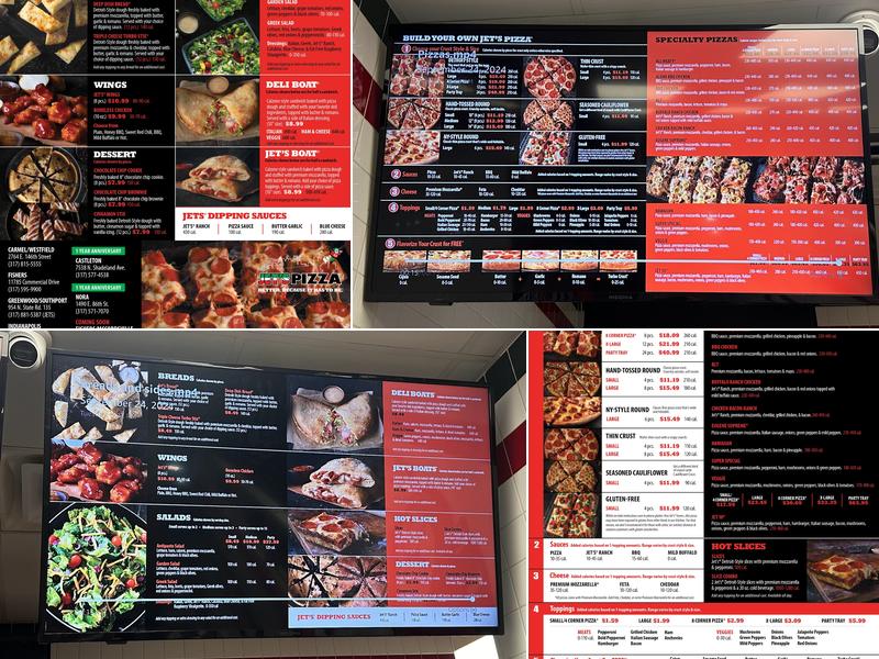 Jet's Pizza Menu
