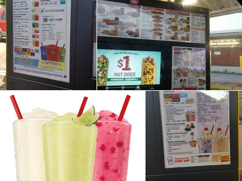 Sonic Drive-In Menu