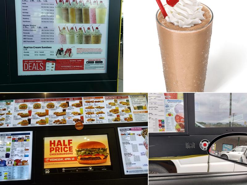Sonic Drive-In Menu