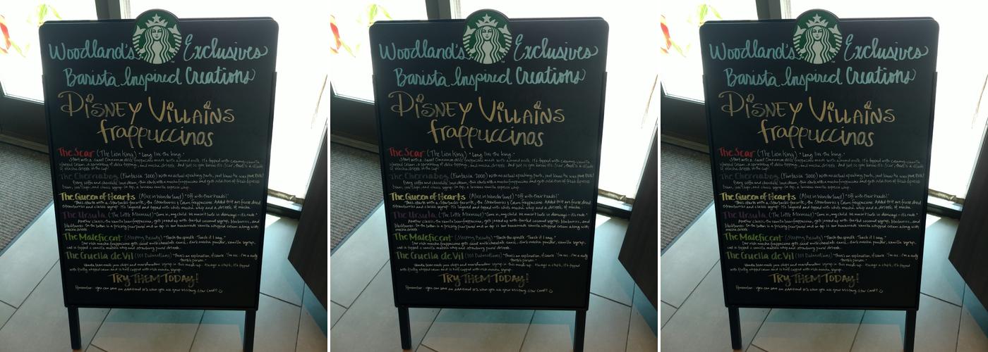 Starbucks Menu