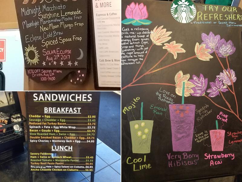 Starbucks Menu