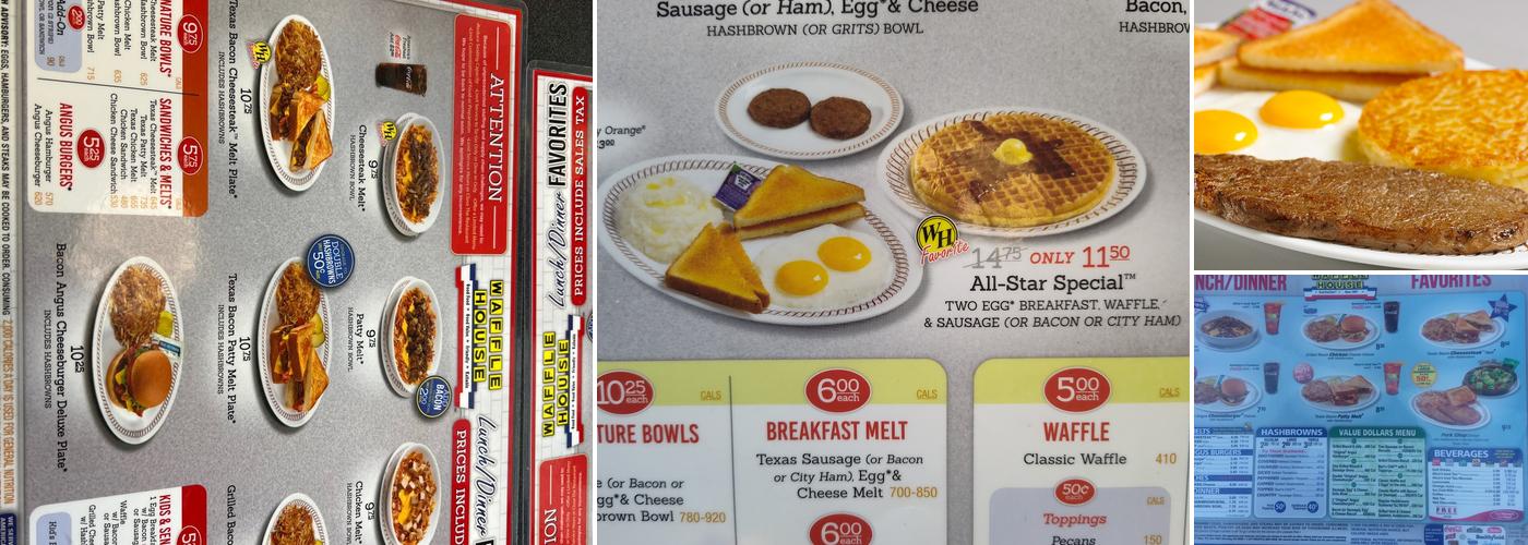 Waffle House Menu