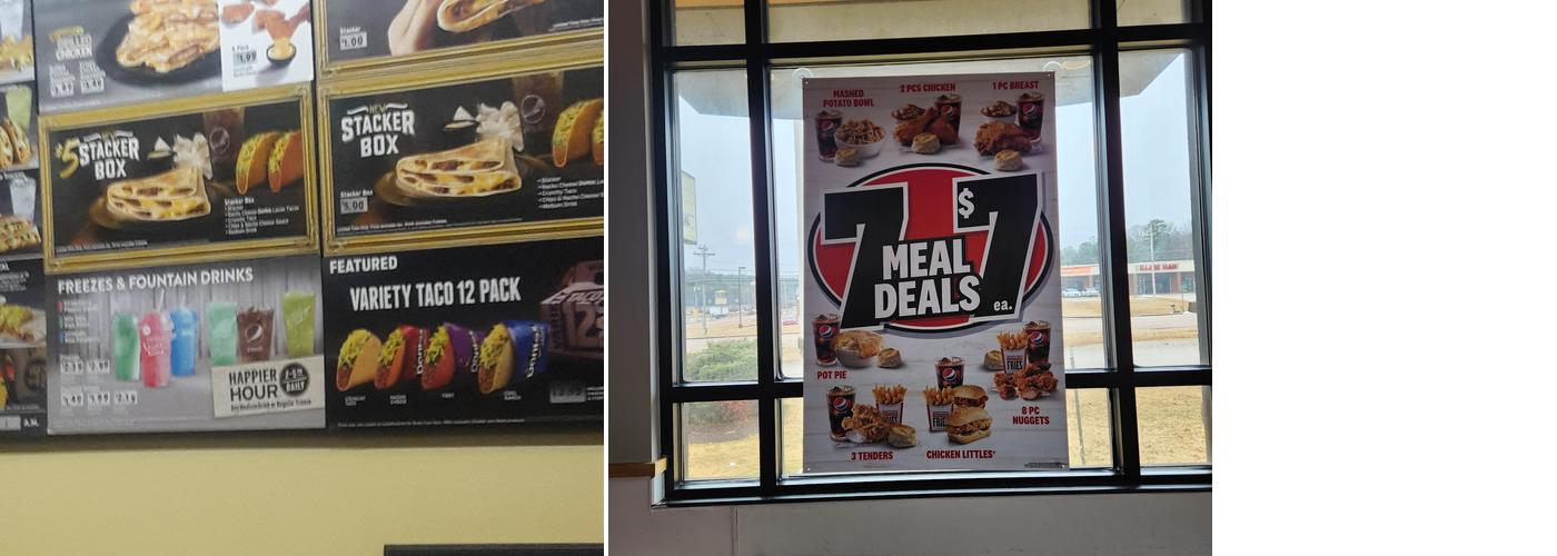 KFC Menu