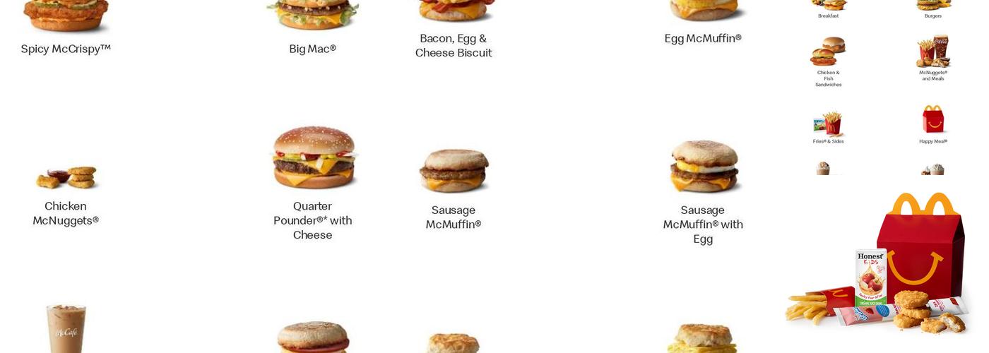 McDonald's Menu
